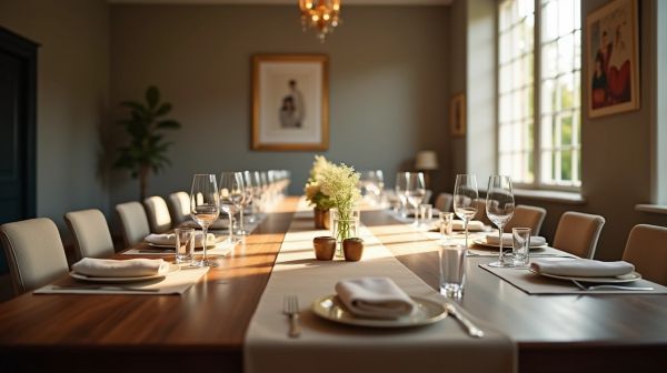 Un événement réussi à Boulogne-Billancourt commence par la table